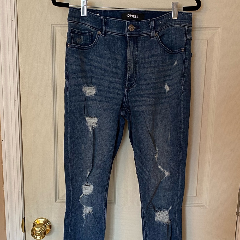 Express Stretch+ Ankle High Rise Skinny Jeans